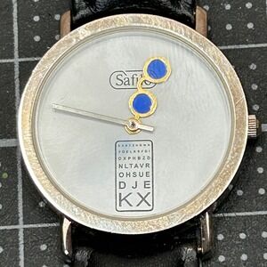 Safilo Novelty Watch Eye Chart Glasses Optometrist Black Band Tested